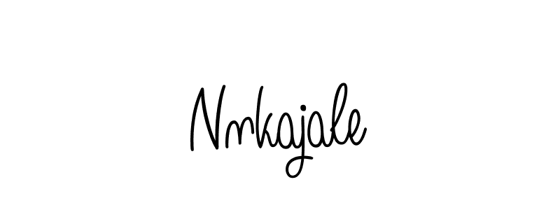 Make a beautiful signature design for name Nnkajale. With this signature (Angelique-Rose-font-FFP) style, you can create a handwritten signature for free. Nnkajale signature style 5 images and pictures png