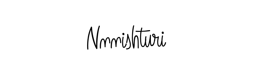 How to Draw Nnnishturi signature style? Angelique-Rose-font-FFP is a latest design signature styles for name Nnnishturi. Nnnishturi signature style 5 images and pictures png