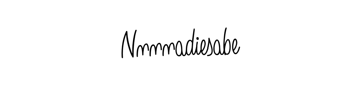 Make a beautiful signature design for name Nnnnadiesabe. With this signature (Angelique-Rose-font-FFP) style, you can create a handwritten signature for free. Nnnnadiesabe signature style 5 images and pictures png