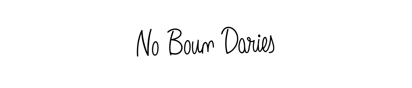 Make a beautiful signature design for name No Boun Daries. Use this online signature maker to create a handwritten signature for free. No Boun Daries signature style 5 images and pictures png