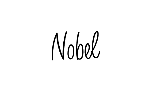 Make a beautiful signature design for name Nobel. With this signature (Angelique-Rose-font-FFP) style, you can create a handwritten signature for free. Nobel signature style 5 images and pictures png