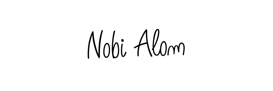 Make a beautiful signature design for name Nobi Alom. Use this online signature maker to create a handwritten signature for free. Nobi Alom signature style 5 images and pictures png