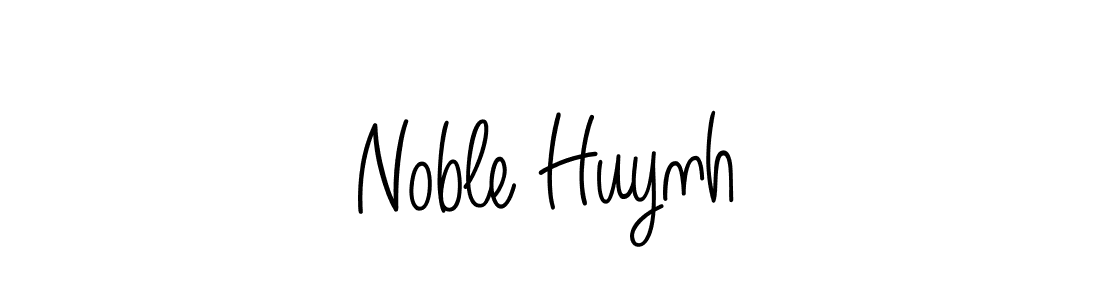 Noble Huynh stylish signature style. Best Handwritten Sign (Angelique-Rose-font-FFP) for my name. Handwritten Signature Collection Ideas for my name Noble Huynh. Noble Huynh signature style 5 images and pictures png