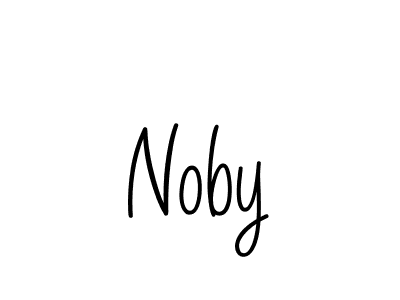 How to make Noby signature? Angelique-Rose-font-FFP is a professional autograph style. Create handwritten signature for Noby name. Noby signature style 5 images and pictures png