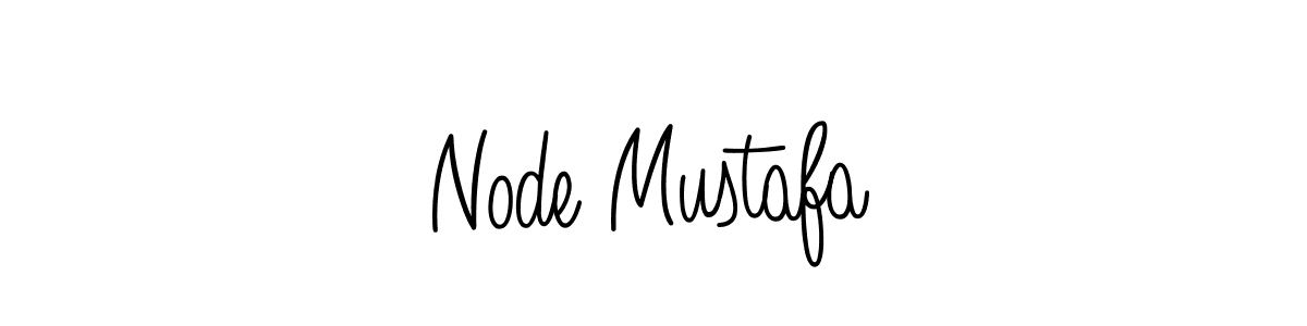 Design your own signature with our free online signature maker. With this signature software, you can create a handwritten (Angelique-Rose-font-FFP) signature for name Node Mustafa. Node Mustafa signature style 5 images and pictures png