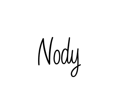 Use a signature maker to create a handwritten signature online. With this signature software, you can design (Angelique-Rose-font-FFP) your own signature for name Nody. Nody signature style 5 images and pictures png
