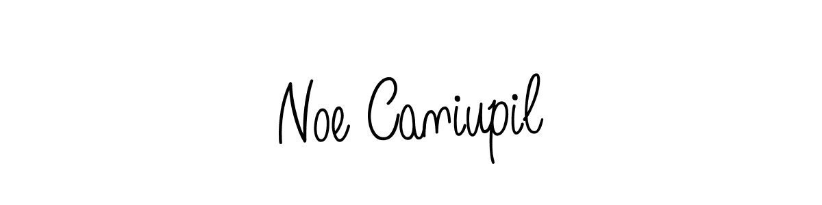 The best way (Angelique-Rose-font-FFP) to make a short signature is to pick only two or three words in your name. The name Noe Caniupil include a total of six letters. For converting this name. Noe Caniupil signature style 5 images and pictures png