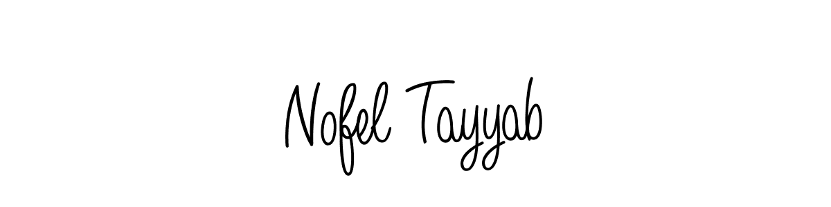Design your own signature with our free online signature maker. With this signature software, you can create a handwritten (Angelique-Rose-font-FFP) signature for name Nofel Tayyab. Nofel Tayyab signature style 5 images and pictures png