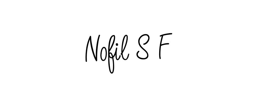 Once you've used our free online signature maker to create your best signature Angelique-Rose-font-FFP style, it's time to enjoy all of the benefits that Nofil S F name signing documents. Nofil S F signature style 5 images and pictures png