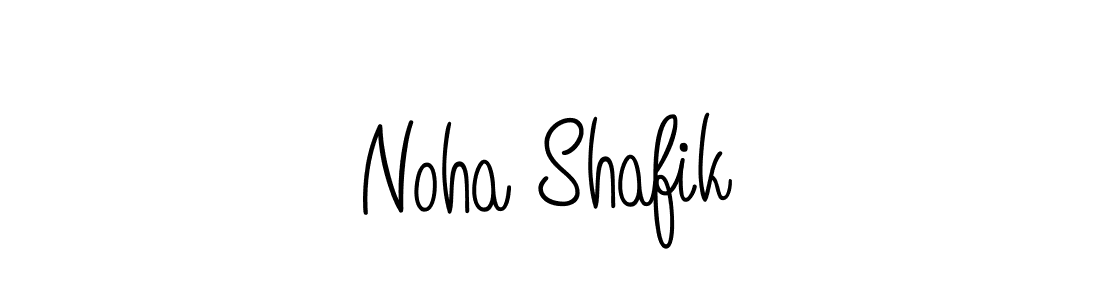 Design your own signature with our free online signature maker. With this signature software, you can create a handwritten (Angelique-Rose-font-FFP) signature for name Noha Shafik. Noha Shafik signature style 5 images and pictures png