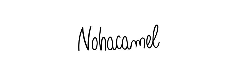 How to make Nohacamel signature? Angelique-Rose-font-FFP is a professional autograph style. Create handwritten signature for Nohacamel name. Nohacamel signature style 5 images and pictures png
