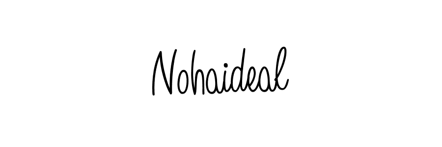 Angelique-Rose-font-FFP is a professional signature style that is perfect for those who want to add a touch of class to their signature. It is also a great choice for those who want to make their signature more unique. Get Nohaideal name to fancy signature for free. Nohaideal signature style 5 images and pictures png