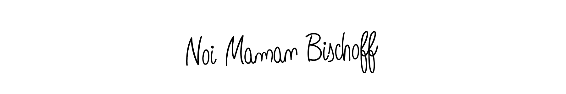 You should practise on your own different ways (Angelique-Rose-font-FFP) to write your name (Noi Maman Bischoff) in signature. don't let someone else do it for you. Noi Maman Bischoff signature style 5 images and pictures png