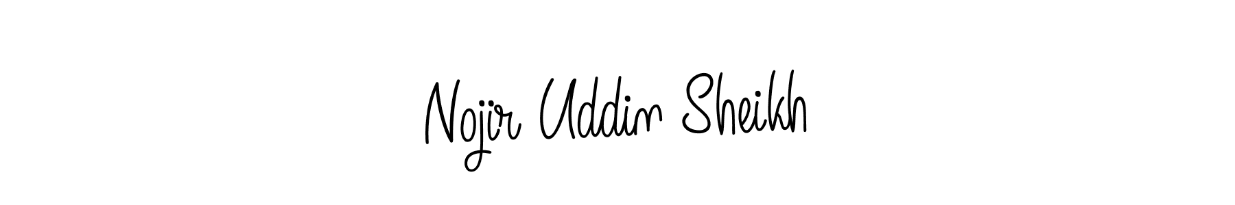 How to Draw Nojir Uddin Sheikh signature style? Angelique-Rose-font-FFP is a latest design signature styles for name Nojir Uddin Sheikh. Nojir Uddin Sheikh signature style 5 images and pictures png