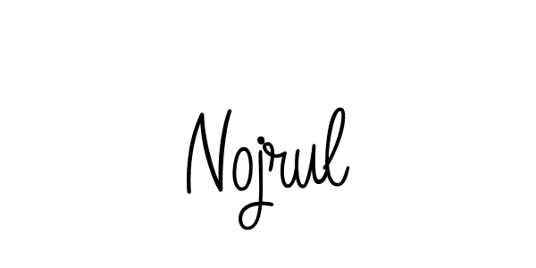 How to make Nojrul name signature. Use Angelique-Rose-font-FFP style for creating short signs online. This is the latest handwritten sign. Nojrul signature style 5 images and pictures png