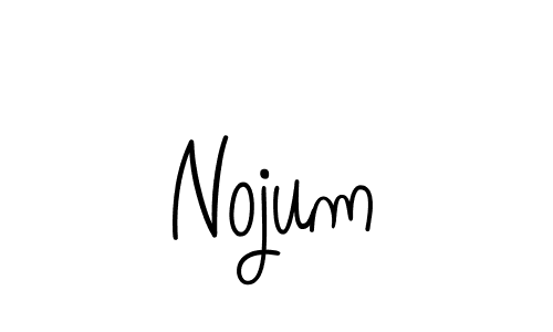 How to make Nojum name signature. Use Angelique-Rose-font-FFP style for creating short signs online. This is the latest handwritten sign. Nojum signature style 5 images and pictures png