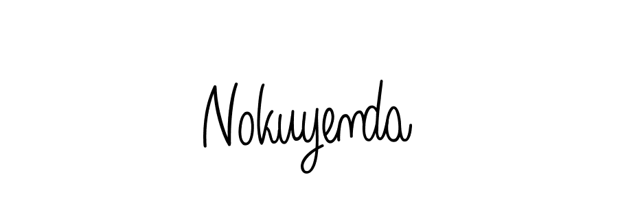 How to make Nokuyenda signature? Angelique-Rose-font-FFP is a professional autograph style. Create handwritten signature for Nokuyenda name. Nokuyenda signature style 5 images and pictures png