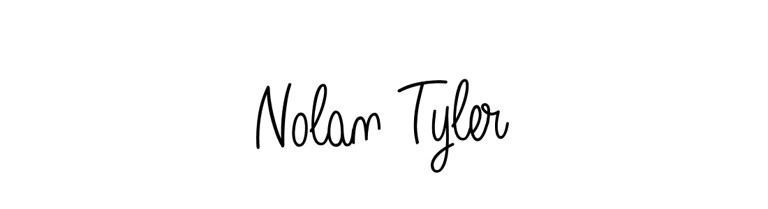 Make a beautiful signature design for name Nolan Tyler. With this signature (Angelique-Rose-font-FFP) style, you can create a handwritten signature for free. Nolan Tyler signature style 5 images and pictures png