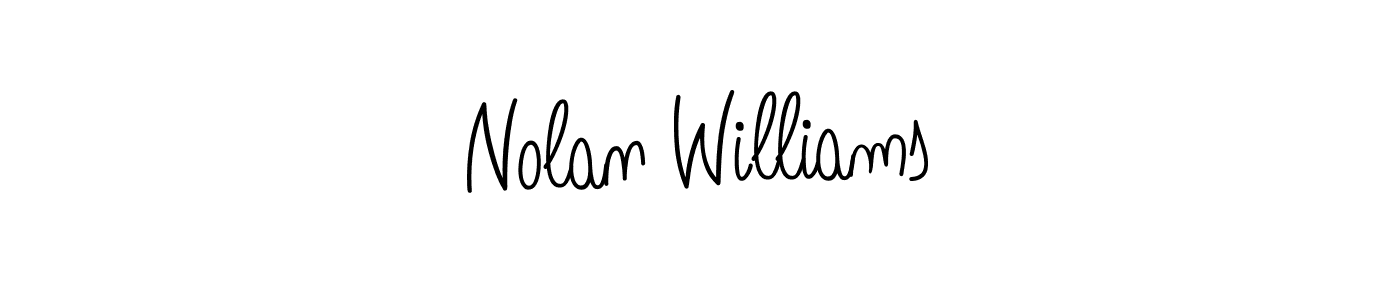 The best way (Angelique-Rose-font-FFP) to make a short signature is to pick only two or three words in your name. The name Nolan Williams include a total of six letters. For converting this name. Nolan Williams signature style 5 images and pictures png