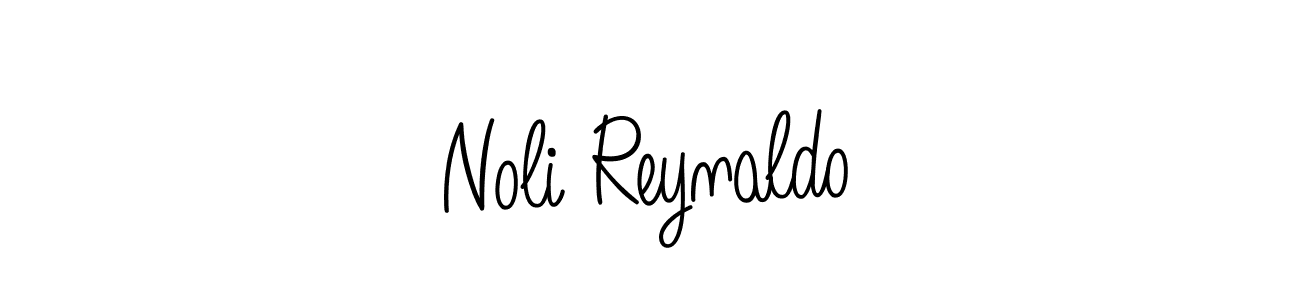 Use a signature maker to create a handwritten signature online. With this signature software, you can design (Angelique-Rose-font-FFP) your own signature for name Noli Reynaldo. Noli Reynaldo signature style 5 images and pictures png