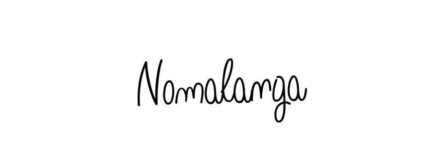 Create a beautiful signature design for name Nomalanga. With this signature (Angelique-Rose-font-FFP) fonts, you can make a handwritten signature for free. Nomalanga signature style 5 images and pictures png