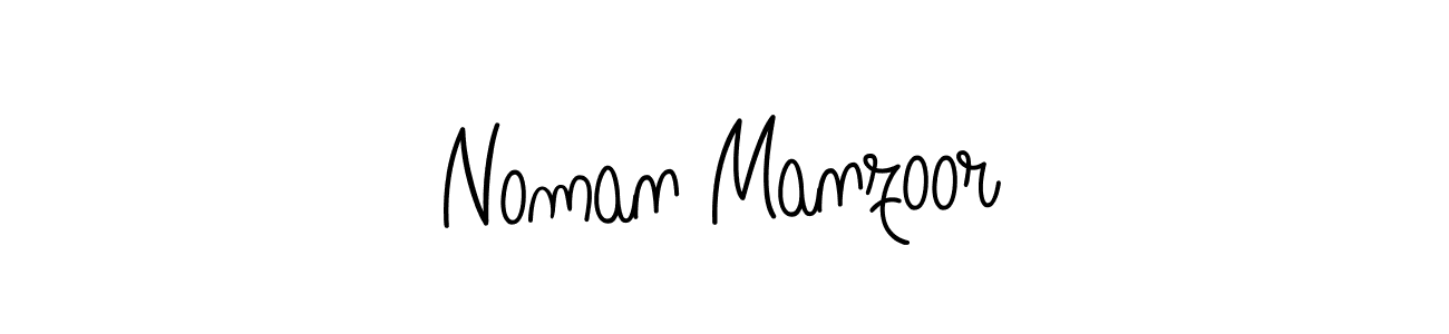 Make a beautiful signature design for name Noman Manzoor. With this signature (Angelique-Rose-font-FFP) style, you can create a handwritten signature for free. Noman Manzoor signature style 5 images and pictures png