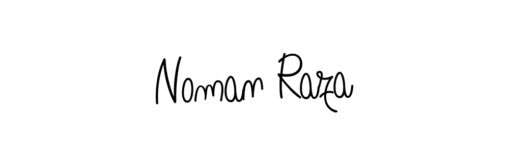 Use a signature maker to create a handwritten signature online. With this signature software, you can design (Angelique-Rose-font-FFP) your own signature for name Noman Raza. Noman Raza signature style 5 images and pictures png