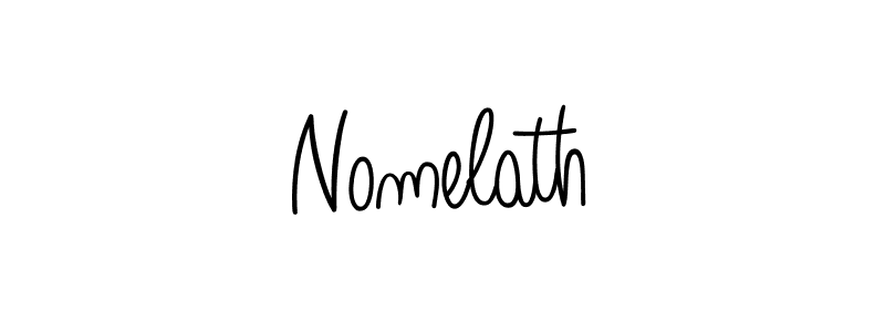 How to make Nomelath name signature. Use Angelique-Rose-font-FFP style for creating short signs online. This is the latest handwritten sign. Nomelath signature style 5 images and pictures png