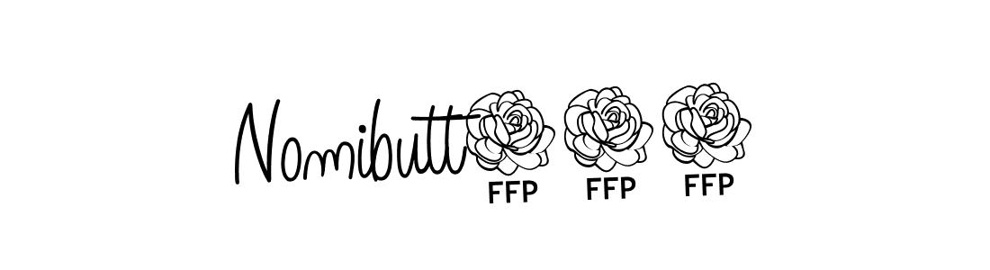 The best way (Angelique-Rose-font-FFP) to make a short signature is to pick only two or three words in your name. The name Nomibutt571 include a total of six letters. For converting this name. Nomibutt571 signature style 5 images and pictures png