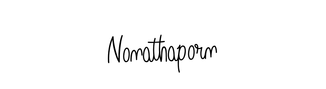 Create a beautiful signature design for name Nonathaporn. With this signature (Angelique-Rose-font-FFP) fonts, you can make a handwritten signature for free. Nonathaporn signature style 5 images and pictures png