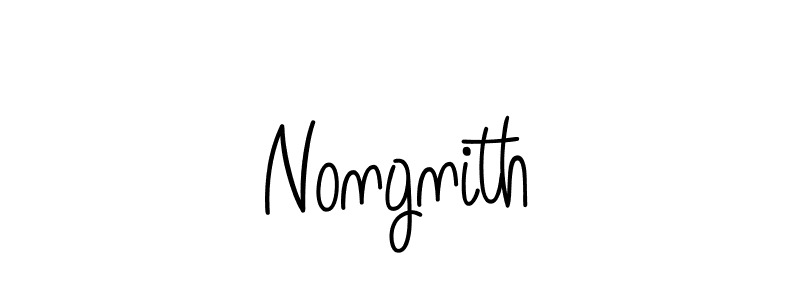 Nongnith stylish signature style. Best Handwritten Sign (Angelique-Rose-font-FFP) for my name. Handwritten Signature Collection Ideas for my name Nongnith. Nongnith signature style 5 images and pictures png