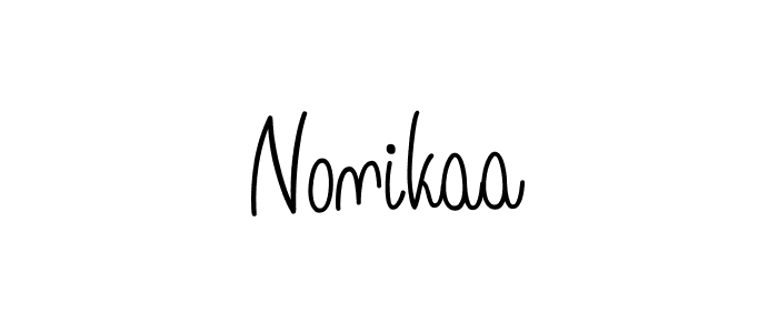 You can use this online signature creator to create a handwritten signature for the name Nonikaa. This is the best online autograph maker. Nonikaa signature style 5 images and pictures png