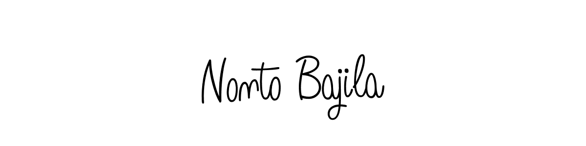 You can use this online signature creator to create a handwritten signature for the name Nonto Bajila. This is the best online autograph maker. Nonto Bajila signature style 5 images and pictures png