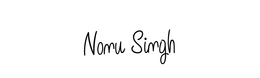 Make a beautiful signature design for name Nonu Singh. With this signature (Angelique-Rose-font-FFP) style, you can create a handwritten signature for free. Nonu Singh signature style 5 images and pictures png