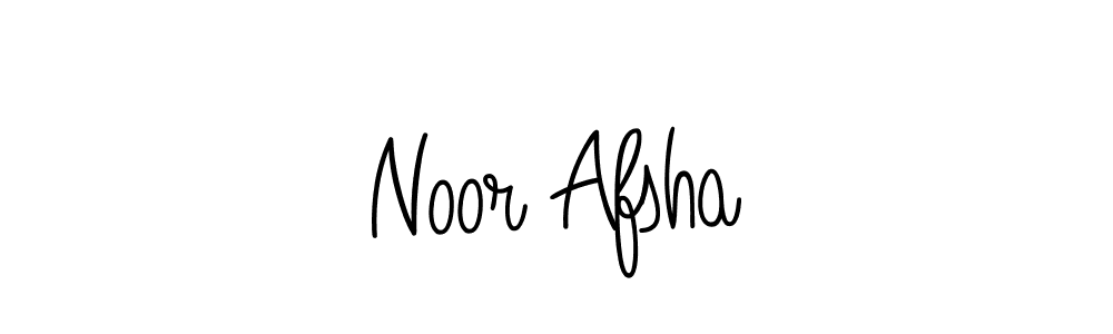 Use a signature maker to create a handwritten signature online. With this signature software, you can design (Angelique-Rose-font-FFP) your own signature for name Noor Afsha. Noor Afsha signature style 5 images and pictures png