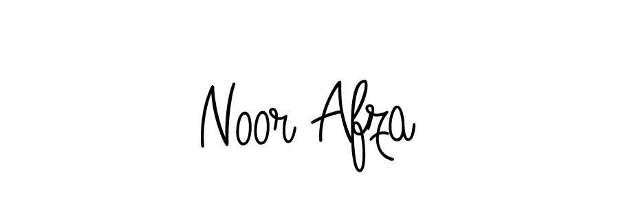 Use a signature maker to create a handwritten signature online. With this signature software, you can design (Angelique-Rose-font-FFP) your own signature for name Noor Afza. Noor Afza signature style 5 images and pictures png