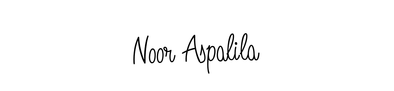 Create a beautiful signature design for name Noor Aspalila. With this signature (Angelique-Rose-font-FFP) fonts, you can make a handwritten signature for free. Noor Aspalila signature style 5 images and pictures png