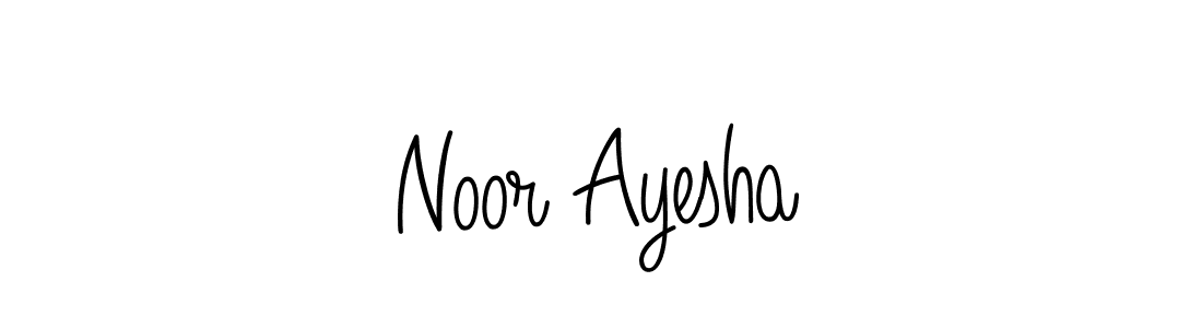 Also we have Noor Ayesha name is the best signature style. Create professional handwritten signature collection using Angelique-Rose-font-FFP autograph style. Noor Ayesha signature style 5 images and pictures png