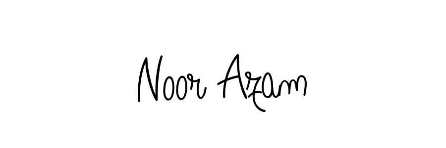 You should practise on your own different ways (Angelique-Rose-font-FFP) to write your name (Noor Azam) in signature. don't let someone else do it for you. Noor Azam signature style 5 images and pictures png