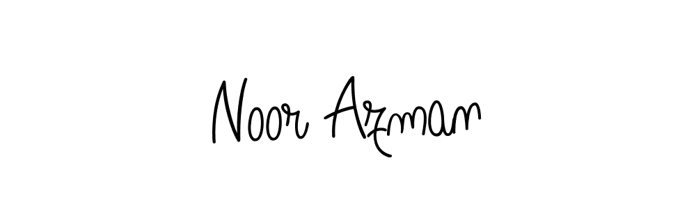 Design your own signature with our free online signature maker. With this signature software, you can create a handwritten (Angelique-Rose-font-FFP) signature for name Noor Azman. Noor Azman signature style 5 images and pictures png