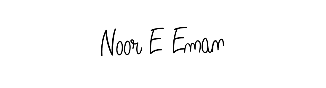 The best way (Angelique-Rose-font-FFP) to make a short signature is to pick only two or three words in your name. The name Noor E Eman include a total of six letters. For converting this name. Noor E Eman signature style 5 images and pictures png