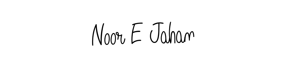 You should practise on your own different ways (Angelique-Rose-font-FFP) to write your name (Noor E Jahan) in signature. don't let someone else do it for you. Noor E Jahan signature style 5 images and pictures png