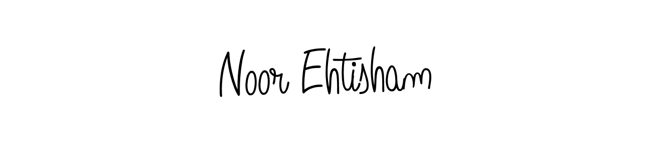 You should practise on your own different ways (Angelique-Rose-font-FFP) to write your name (Noor Ehtisham) in signature. don't let someone else do it for you. Noor Ehtisham signature style 5 images and pictures png