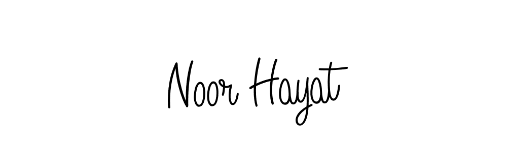 Also we have Noor Hayat name is the best signature style. Create professional handwritten signature collection using Angelique-Rose-font-FFP autograph style. Noor Hayat signature style 5 images and pictures png