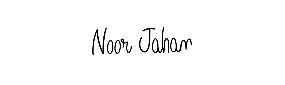 How to make Noor Jahan name signature. Use Angelique-Rose-font-FFP style for creating short signs online. This is the latest handwritten sign. Noor Jahan signature style 5 images and pictures png