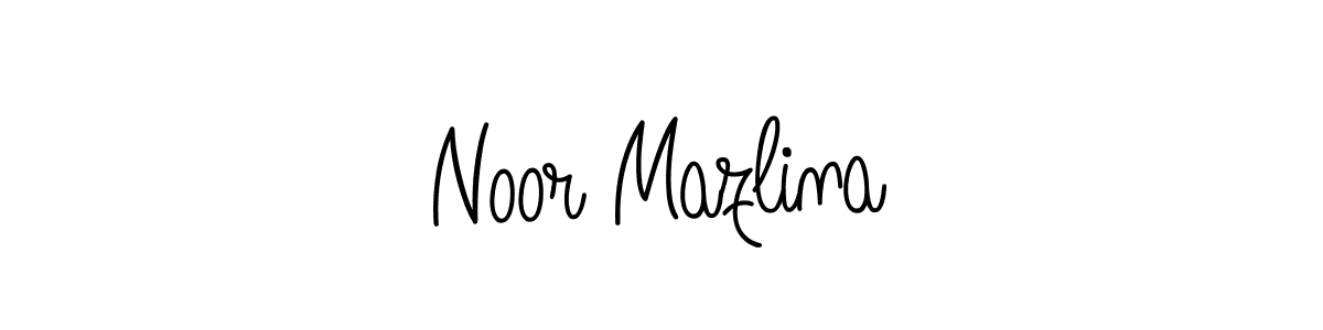 How to make Noor Mazlina signature? Angelique-Rose-font-FFP is a professional autograph style. Create handwritten signature for Noor Mazlina name. Noor Mazlina signature style 5 images and pictures png
