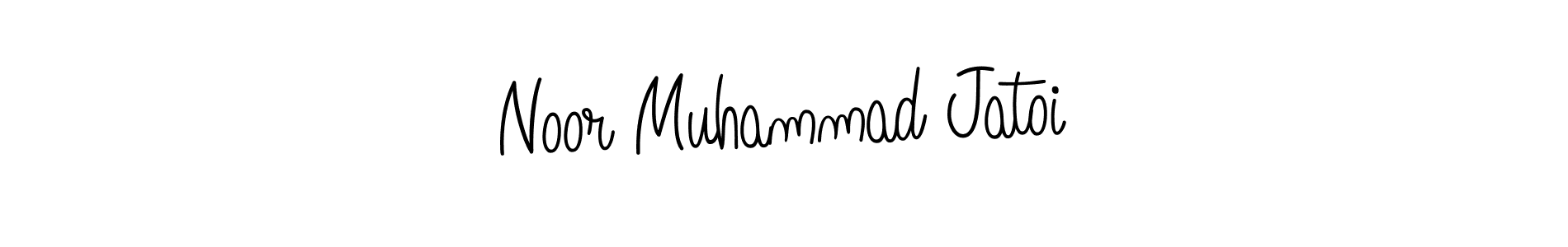 Make a beautiful signature design for name Noor Muhammad Jatoi. With this signature (Angelique-Rose-font-FFP) style, you can create a handwritten signature for free. Noor Muhammad Jatoi signature style 5 images and pictures png