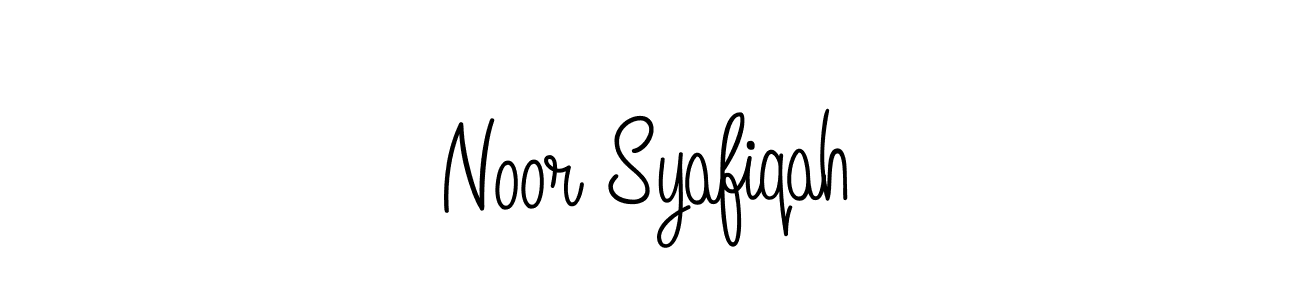 Create a beautiful signature design for name Noor Syafiqah. With this signature (Angelique-Rose-font-FFP) fonts, you can make a handwritten signature for free. Noor Syafiqah signature style 5 images and pictures png