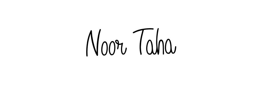 How to Draw Noor Taha signature style? Angelique-Rose-font-FFP is a latest design signature styles for name Noor Taha. Noor Taha signature style 5 images and pictures png