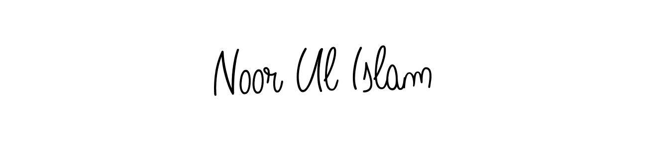 How to make Noor Ul Islam name signature. Use Angelique-Rose-font-FFP style for creating short signs online. This is the latest handwritten sign. Noor Ul Islam signature style 5 images and pictures png